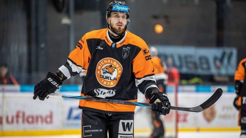 Matúš Spodniak v drese HC Dukla Michalovce